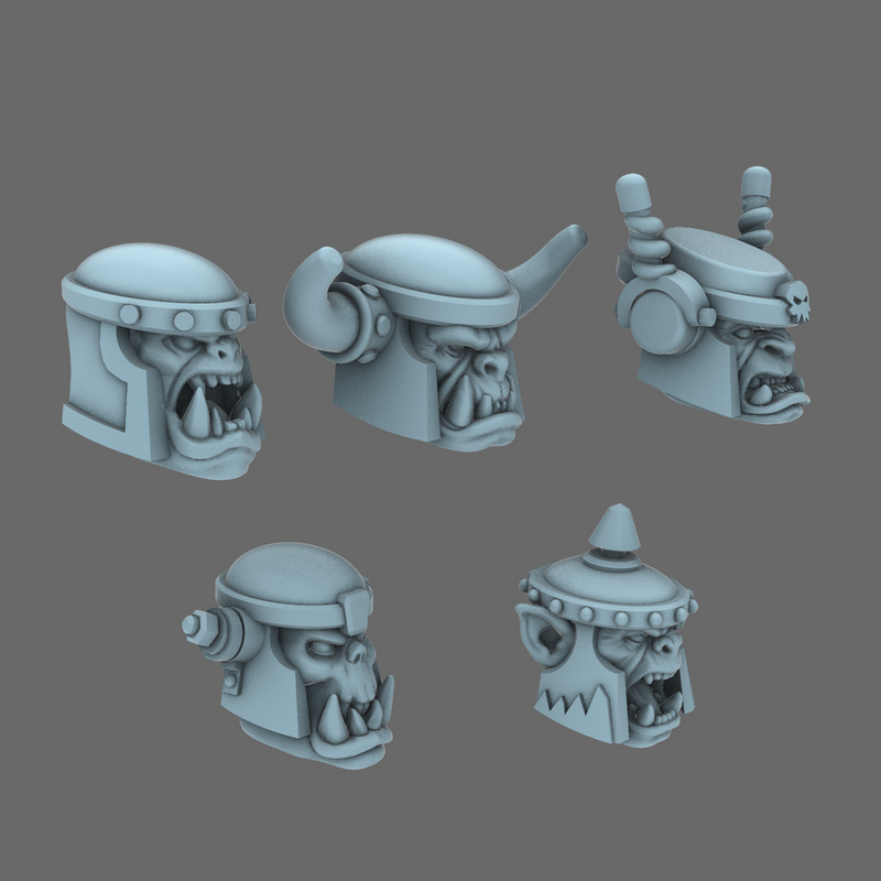 Space Orcs Lads Bucket Heads - BW Terrain Forge - Miniatures by Only ...