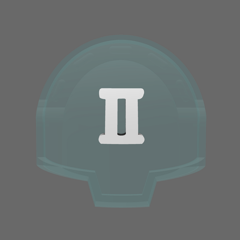 Space Knights DV04 Standard Roman Numeral 02 Shoulder Symbols - Only-Games