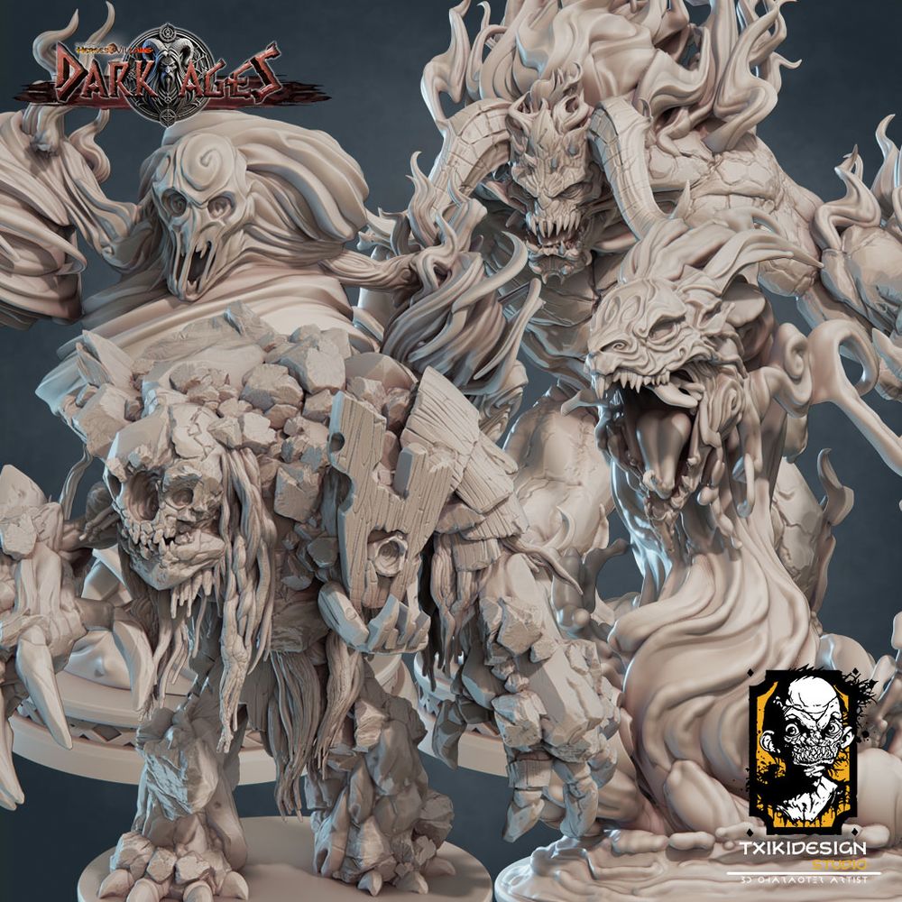 Set Elementals - Txiki Design Studio - Miniatures by Only-Games.co