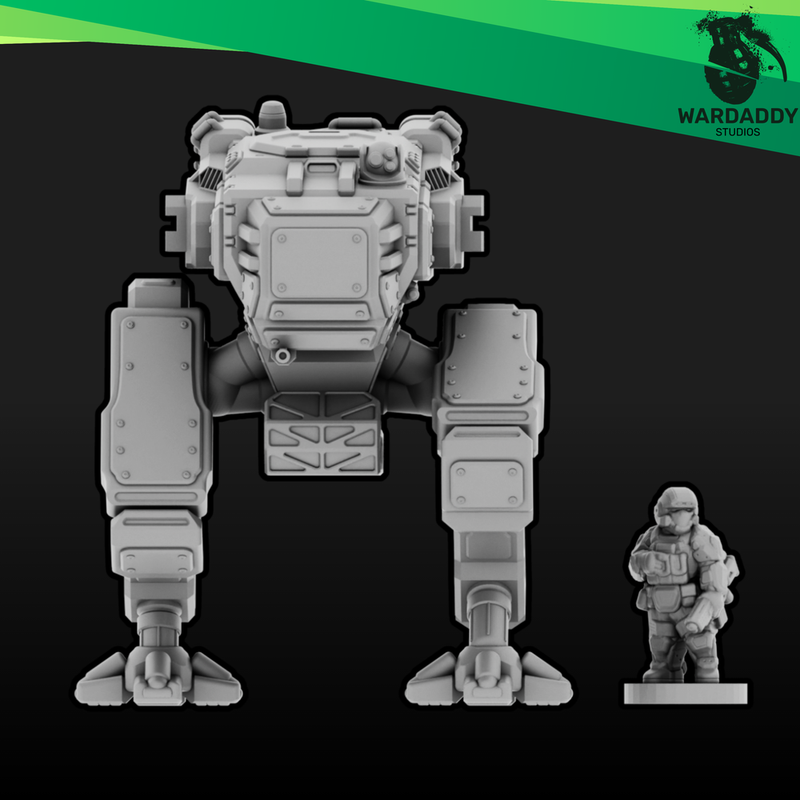 Sci-Fi - Skipjack Light Mech (10mm) (Multipart)