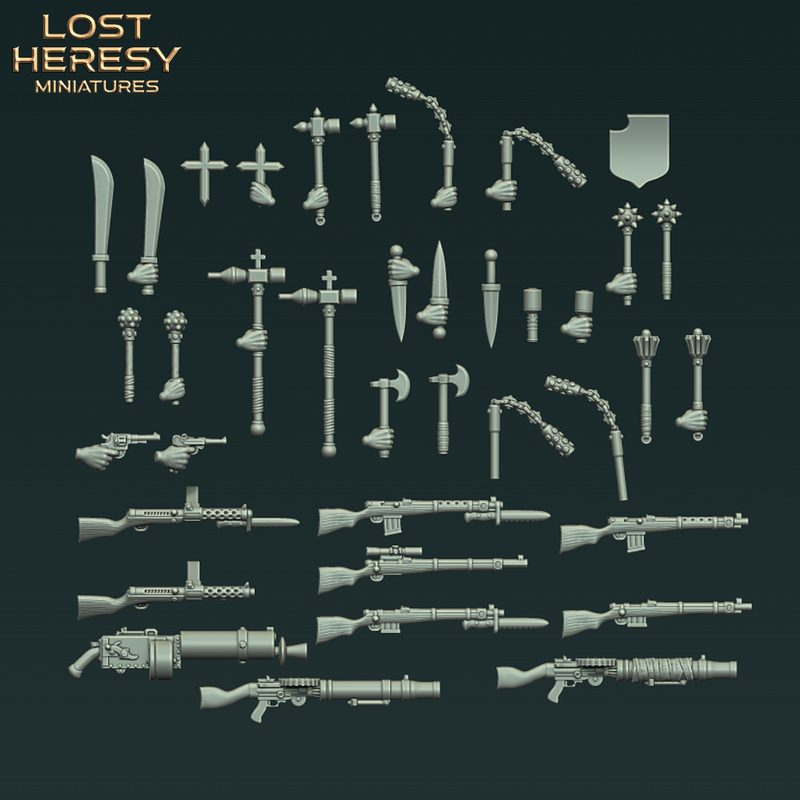 Trench Weapons Kitbashing Pack - Only-Games