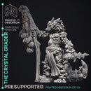 The Crystal Grader - Geckolds -  PRESUPPORTED - Illustrated and Stats - 32mm scale