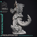 Princess of the Crystals - Geckold Royality - PRESUPPORTED - Illustrated and Stats - 32mm scale
