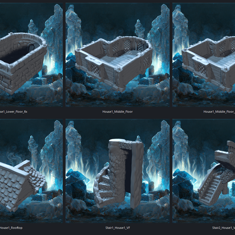 The House of Gercival - Modular Fantasy Tavern STL, DnD & Wargaming Terrain - Only-Games