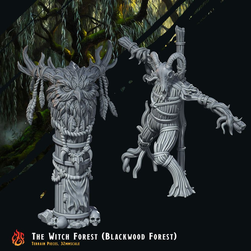 Witch Forest Scenery Pieces