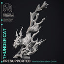 Thunder Cat - Elemental Creatures -  PRESUPPORTED - Illustrated and Stats - 32mm scale