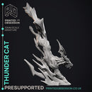 Thunder Cat - Elemental Creatures -  PRESUPPORTED - Illustrated and Stats - 32mm scale