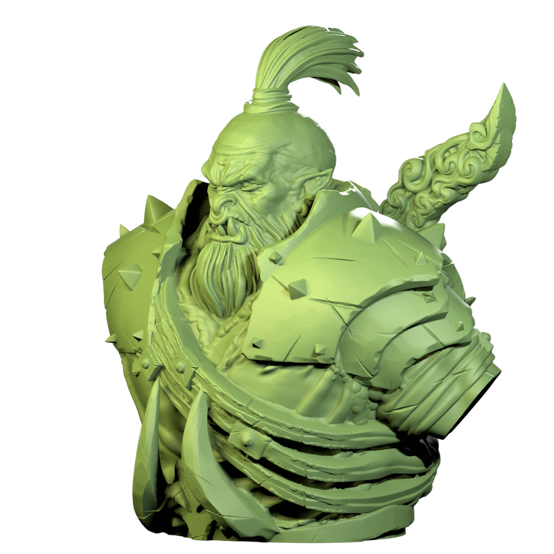 ORC - ZARGUL - 90mm Bust - Only-Games