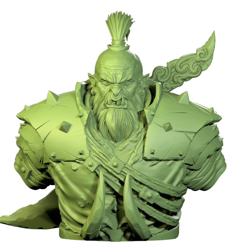 ORC - ZARGUL - 90mm Bust - Only-Games