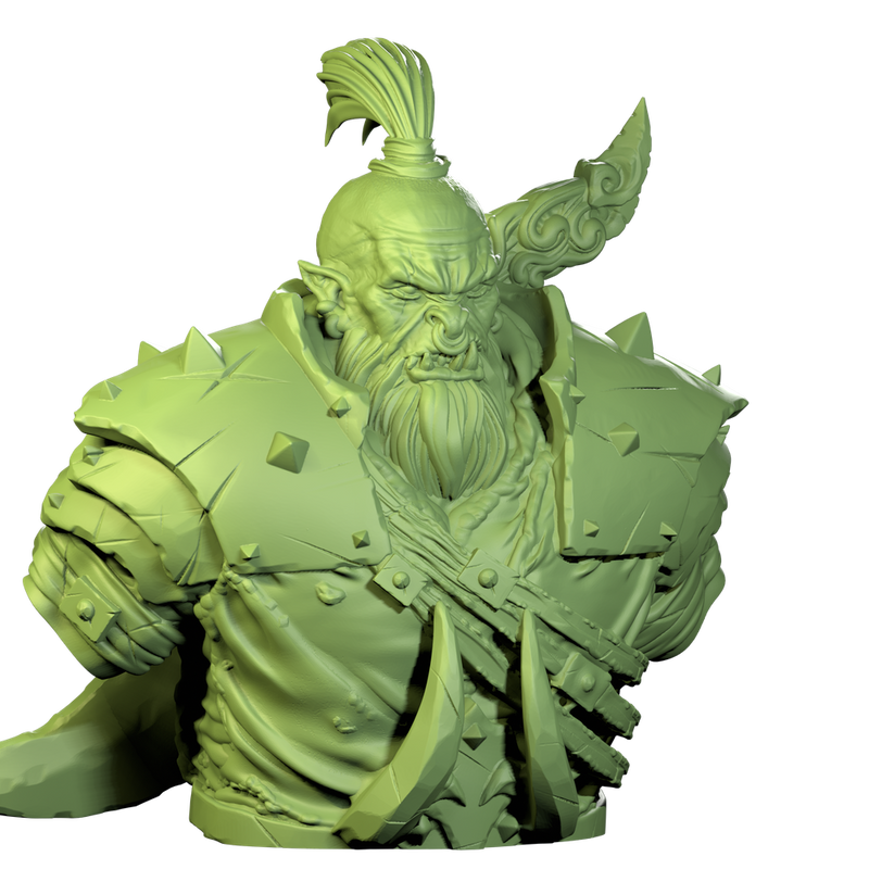 ORC - ZARGUL - 90mm Bust - Only-Games