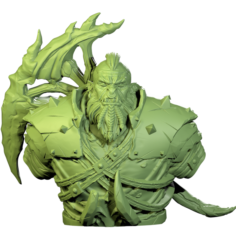 ORC - THAGG - 90mm Bust - Only-Games