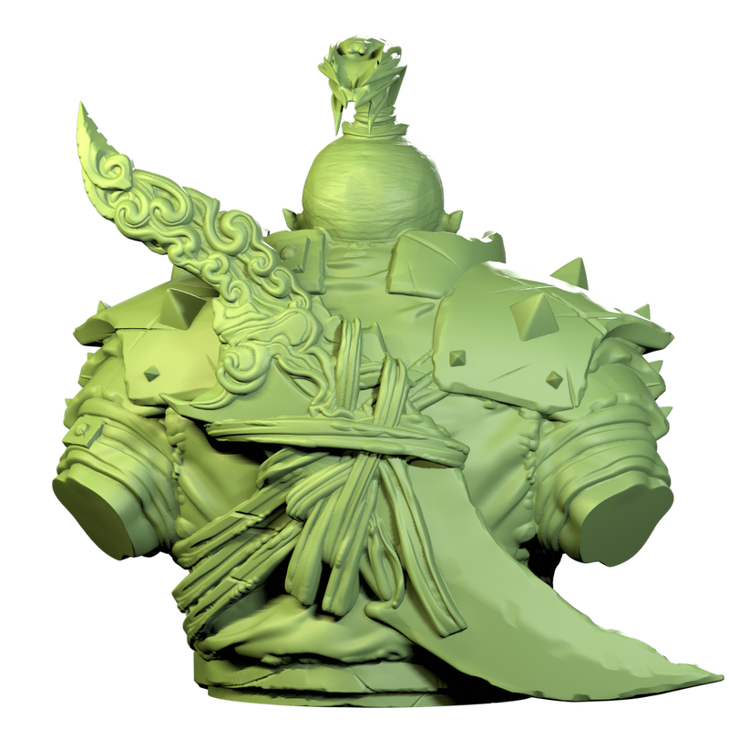 ORC - ZARGUL - 90mm Bust - Only-Games