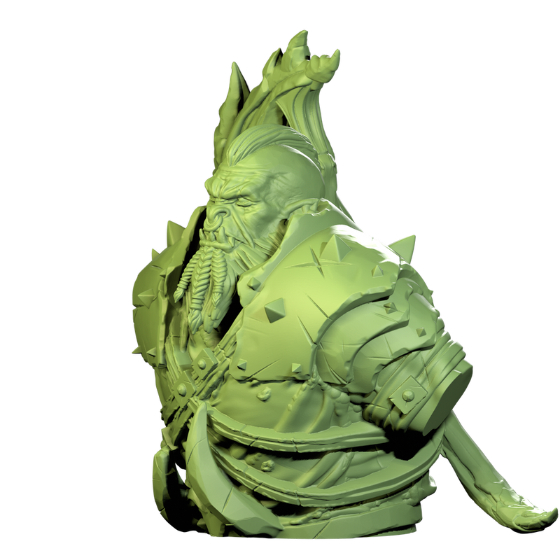 ORC - THAGG - 90mm Bust - Only-Games