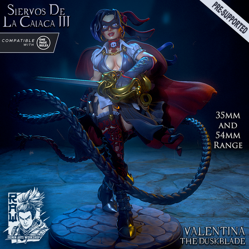 Valentina The Duskblade - Fencing Masked Vigilante - STL only - Only-Games