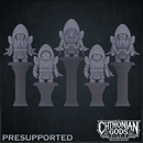 Veilborn Cult – 5 Mutated Cultists STL Set - Only-Games