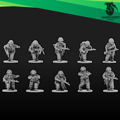 Vietnam: US Infantry Squad 1 (15mm) - Only-Games