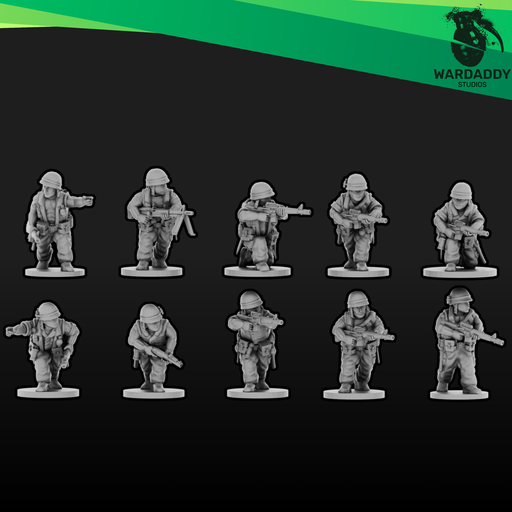 Vietnam: US Infantry Squad 2 (15mm) - Only-Games