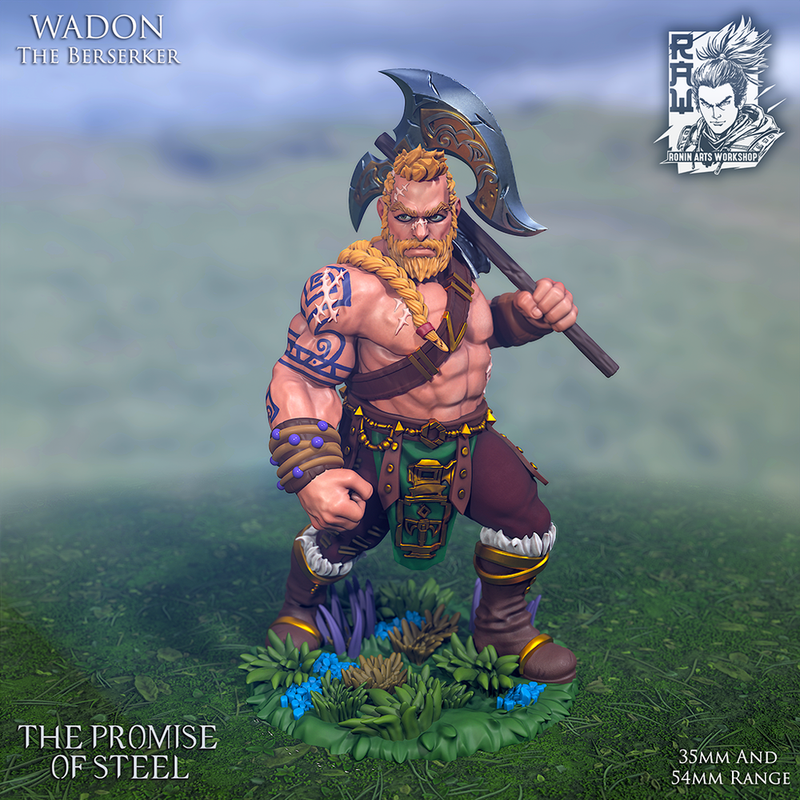 Wadon The Berserker - Warrior Dwarf - 54mm - Only-Games