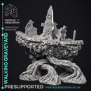 Walking Graveyard - Undead Monster -  PRESUPPORTED - Illustrated and Stats - 32mm scale