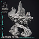 Walking Graveyard - Undead Monster -  PRESUPPORTED - Illustrated and Stats - 32mm scale