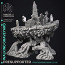 Walking Graveyard - Undead Monster -  PRESUPPORTED - Illustrated and Stats - 32mm scale