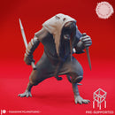 Wererat - Machete - Tabletop Miniatures (Pre-Supported)