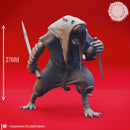 Wererat - Machete - Tabletop Miniatures (Pre-Supported)