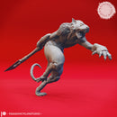 Wererat - Axe - Tabletop Miniatures (Pre-Supported)