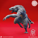 Wererat - Axe - Tabletop Miniatures (Pre-Supported)