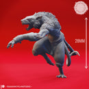 Wererat - Axe - Tabletop Miniatures (Pre-Supported)