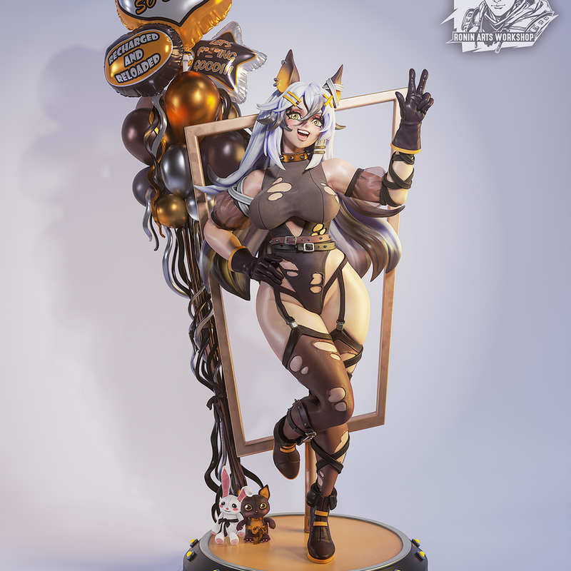 Winnie - Catgirl PinUp - NSFW (75mm and 120mm) - STL only - Only-Games