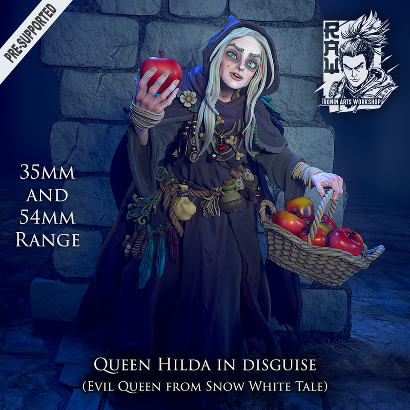 Queen Hilda - Old Witch From Snow White - STL only - Only-Games