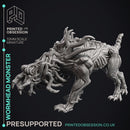 Wormhead Monster - Quiet Mountains -  PRESUPPORTED - Illustrated and Stats - 32mm scale