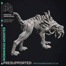 Wormhead Monster - Quiet Mountains -  PRESUPPORTED - Illustrated and Stats - 32mm scale