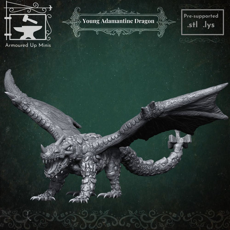 Young Adamantine Dragon - Only-Games