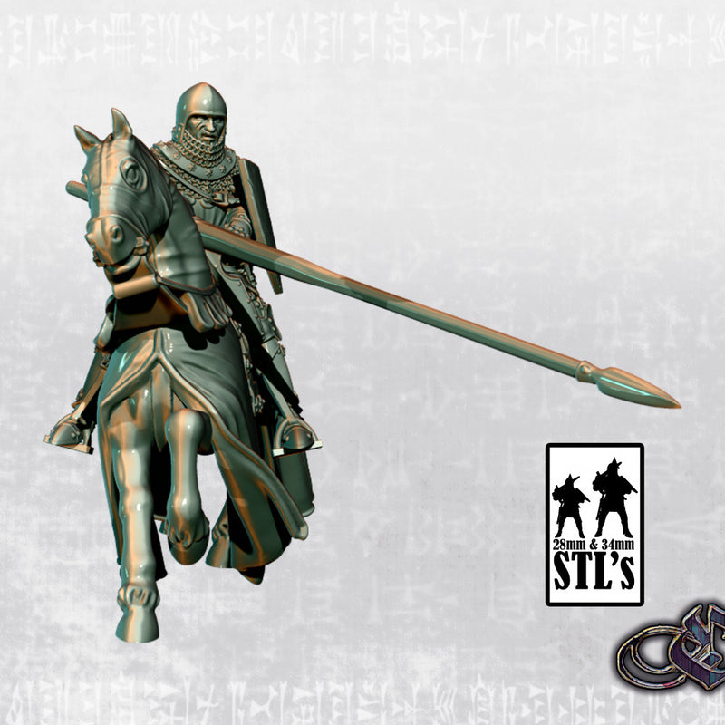 "German Knight on Horse" - Multi Head - Only-Games