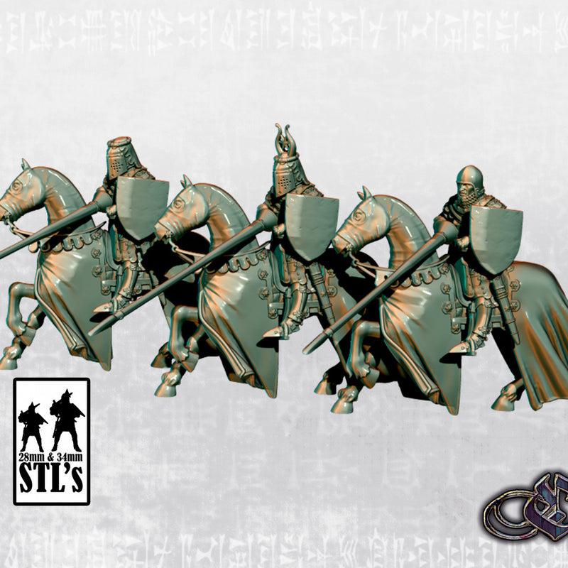 "German Knight on Horse" - Multi Head - Only-Games