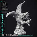 Abyssal Chickens - 3 Models -  Small Creatures - Pre Supported - D&D