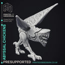 Abyssal Chickens - 3 Models -  Small Creatures - Pre Supported - D&D
