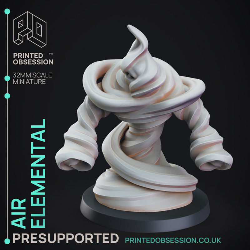 4 Elemental Pack - PRESUPPORTED - 32mm scale - D&D