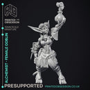 Alchemist - Goblin Female Artificer - PRESUPPORTED - 32mm scale