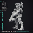 Alchemist - Goblin Male Artificer - PRESUPPORTRED - 32mm scale