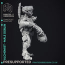 Alchemist - Goblin Male Artificer - PRESUPPORTRED - 32mm scale