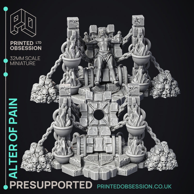 Corpses & Alter - 17 model pack - PRESUPPORTED Scenery - Hell hath no Fury - 32mm scale