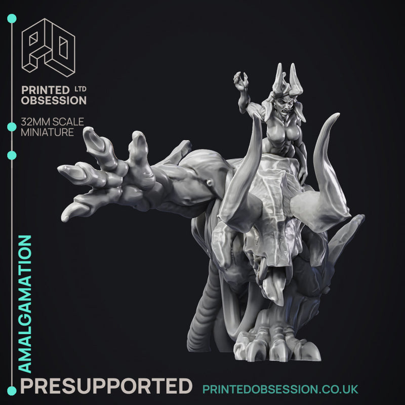 Amalgamation - Large Monster - PRESUPPORTED - Hell Hath No Fury - 32mm scale