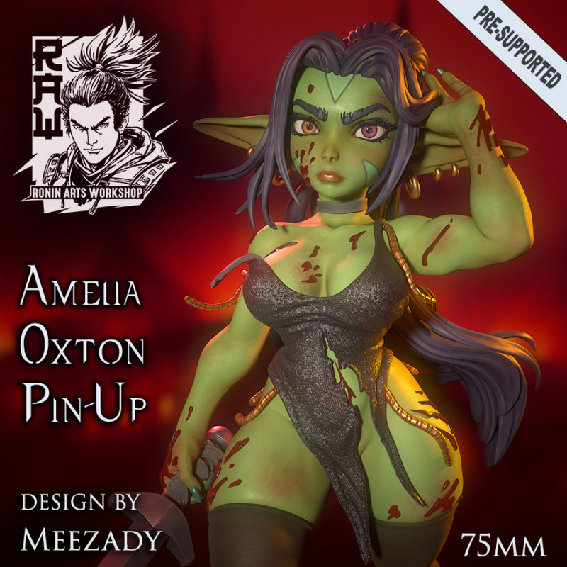 Amelia Oxton - Goblin Duchess Pin-Up (75mm) - STL only - Only-Games