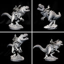 Anbassa and Banemaw - Barbarian riding a Giganotosaurus (35mm and 54mm)