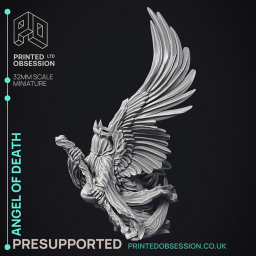 Angel of Death - Heaven Hath No Fury - PRESUPPORTED - 32mm Scale - Only-Games