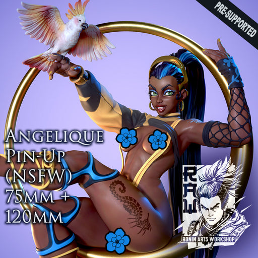 Angelique (NSFW) Pin Up - 75 and 120mm - STL only - Only-Games