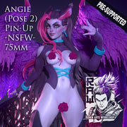 Angie Pin Up (Pose 2) 75mm -NSFW- Pre-Supported - STL only - Only-Games